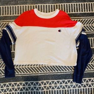 Vintage Champion Cropped Sweatshirt - image 1